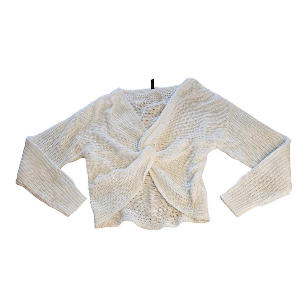 Divided Small White Long Sleeve Knit Sweater